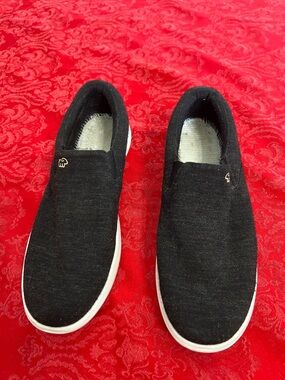 Merino Wool Slip On Shoes Black Casual Comfort Lightweight Women’s Size 9
